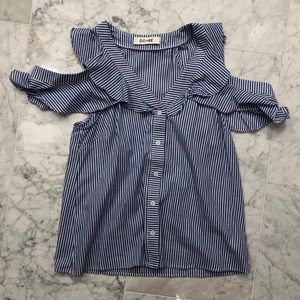Do + Be Blue Blouse Size Small